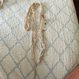 Chan Luu Beaded Scarf with pearls